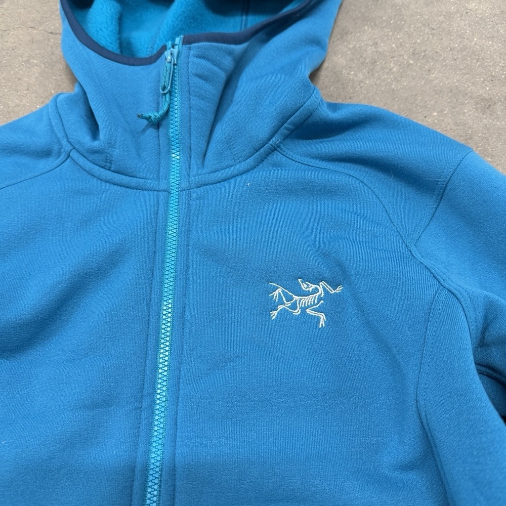 Arcteryx Kyanite Hoodie Women Small Turquoise Blue Ski Touring Soft Fleece Gorp - Picture 4 of 13